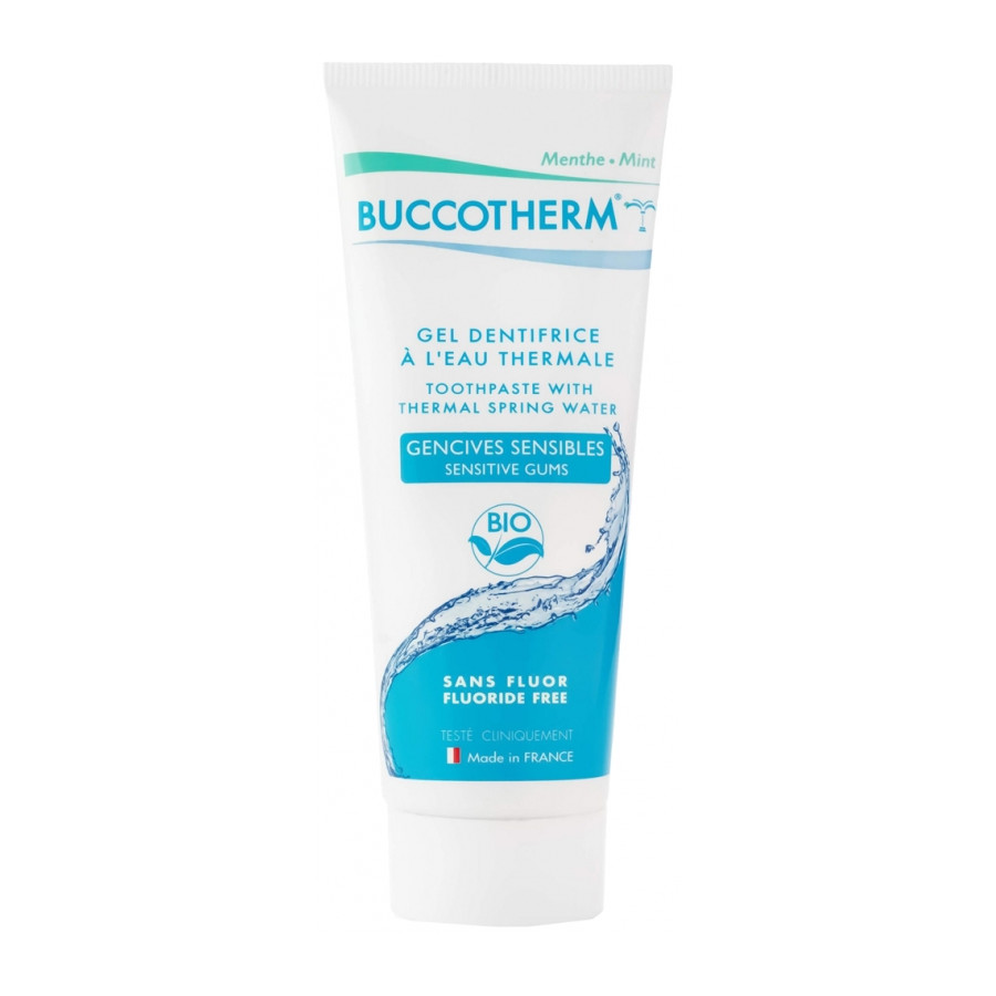 Gel Dentifrice à l'Eau Thermale Gencives Sensibles Sans Fluor Bio Buccotherm 75ml Gel Dentifrice à l'Eau Thermale Gencives Sensibles Sans Fluor Bio Buccotherm 75ml