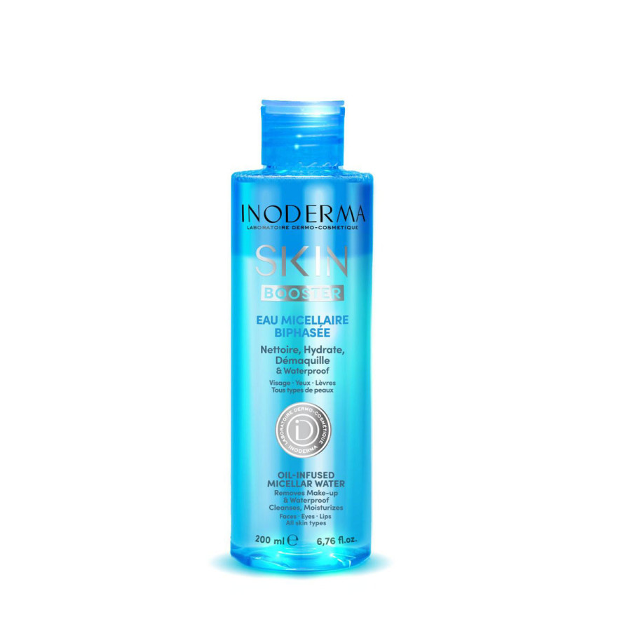 Eau micellaire Biphasée - Inoderma Skin booster - 200ml Eau micellaire Biphasée - Inoderma Skin booster - 200ml