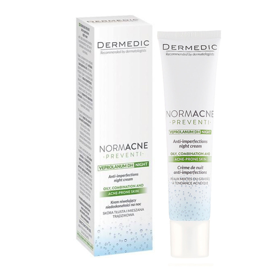 Crème de nuit anti-imperfections - Dermedic Normacne Preventi - 40ml