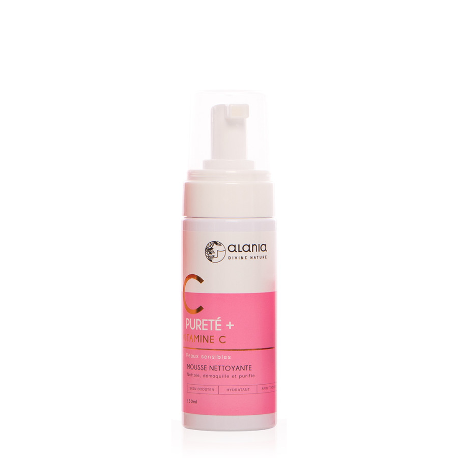 Mousse Nettoyante Alania Purete+ Vitamine C 150ml Mousse Nettoyante Alania Purete+ Vitamine C 150ml