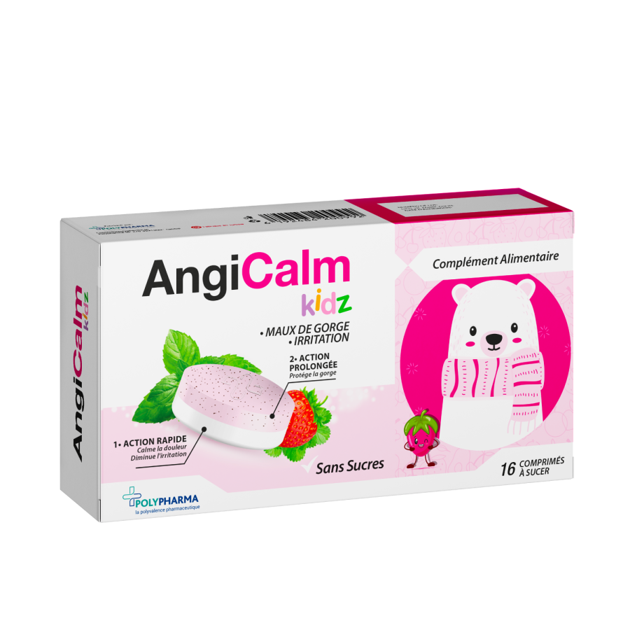 AngiCalm Kidz - 16 comprimés à sucer
