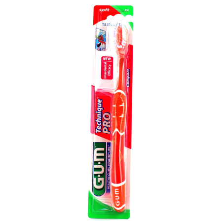 Brosse à dents Adulte Souple GUM Soft 525 Technique Pro