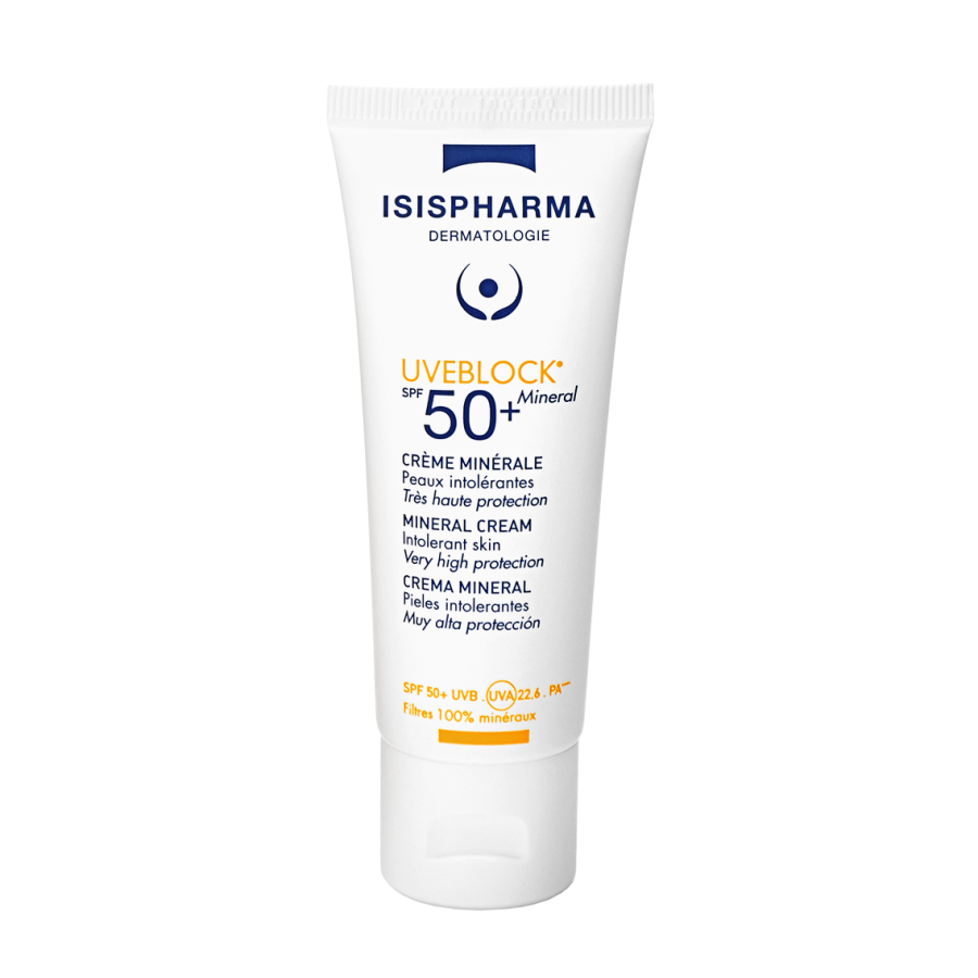 Crème minérale Teinté très haute protection ISISPHARMA Uveblock SPF50+ Crème minérale Teinté très haute protection ISISPHARMA Uveblock SPF50+