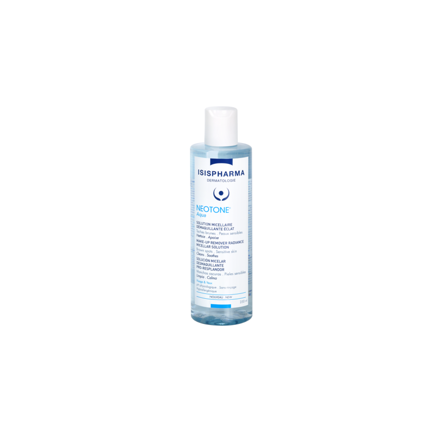 Solution micellaire démaquillante éclat ISISPHARMA NEOTONE Aqua 250ml Solution micellaire démaquillante éclat ISISPHARMA NEOTONE Aqua 250ml