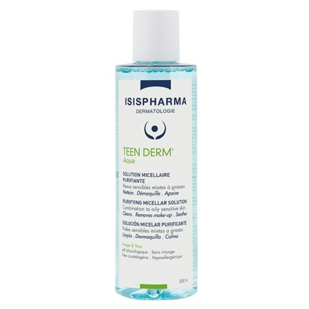 Solution micellaire - Isispharma teen derm aqua - 250ml