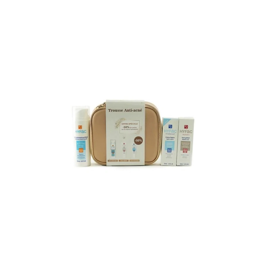 TROUSSE HYFAC ANTI-ACNE GEL NETT+SOIN GLOB WOMAN+CR LEGERE