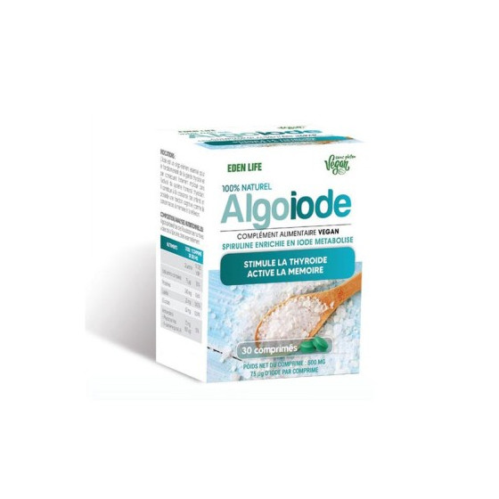 EDEN LIFE ALGO IODE 30 COMPRIMÉS
