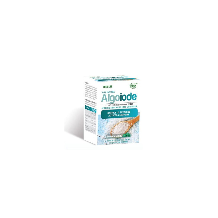 EDEN LIFE ALGO IODE 30 COMPRIMÉS EDEN LIFE ALGO IODE 30 COMPRIMÉS