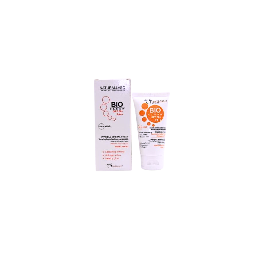 Ecran Solaire Haute Protection Invisible Naturallabo Bio Clear SPF50+