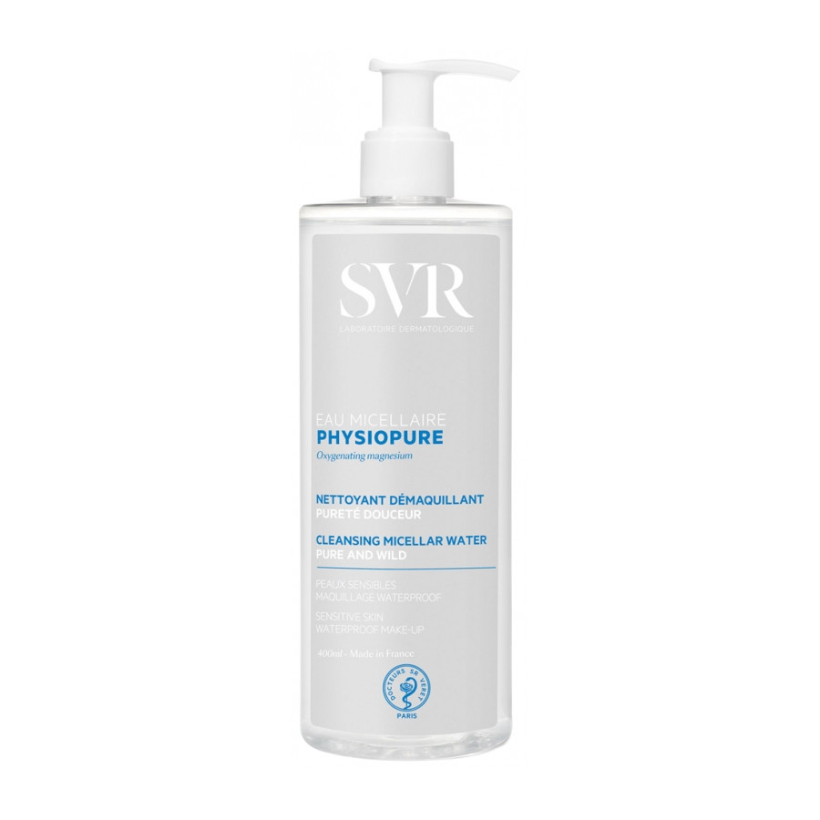 SVR Physiopure Eau Micellaire Eau Nettoyante Démaquillante Pureté Douceur 400 ml SVR Physiopure Eau Micellaire Eau Nettoyante Démaquillante Pureté Douceur 400 ml