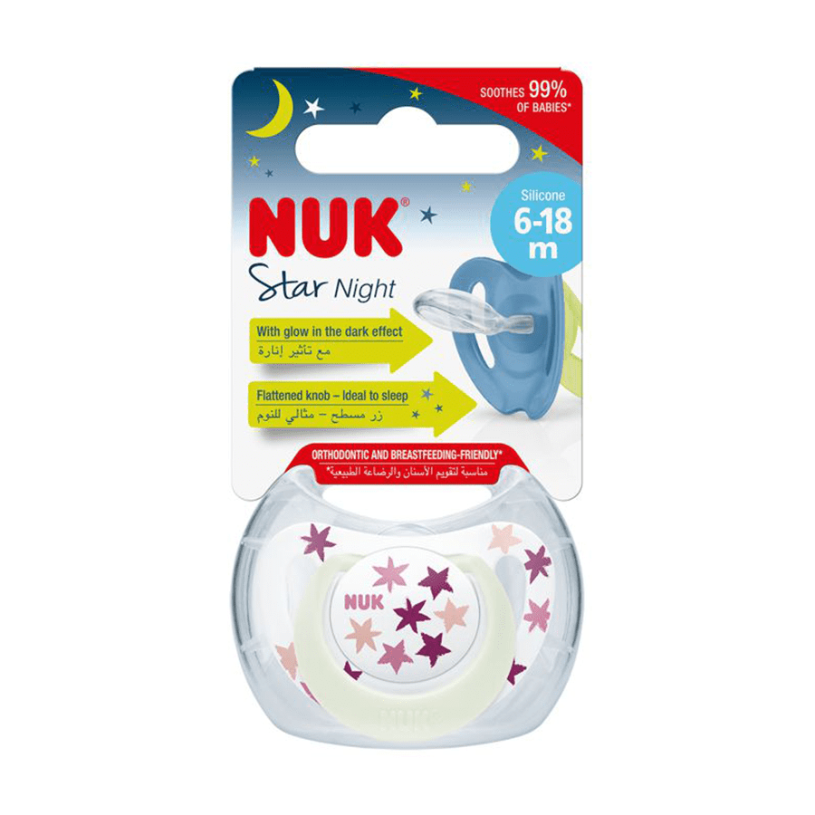 NUK Star Night avec Boîte 6-18 M Fille