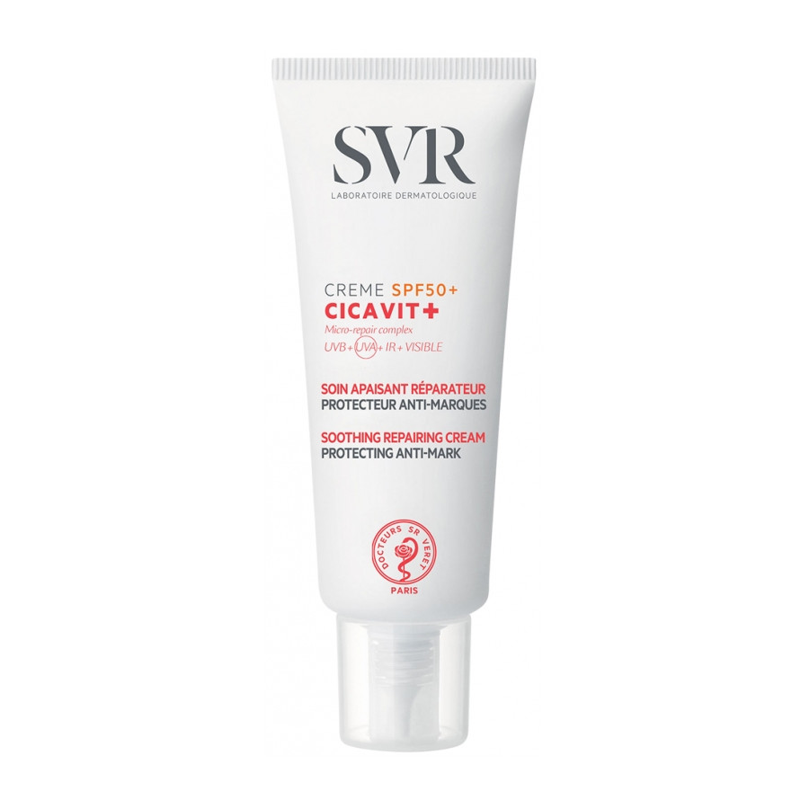 SVR Cicavit+ Crème SPF50+ Soin Apaisant Réparateur Protecteur Anti-Marques 40 ml SVR Cicavit+ Crème SPF50+ Soin Apaisant Réparateur Protecteur Anti-Marques 40 ml