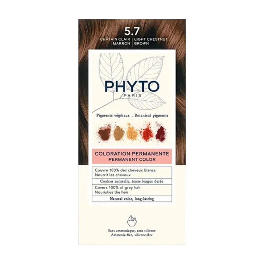 Coloration Permanente Phyto PhytoColor - Coloration : 5.7 Châtain Clair Marron