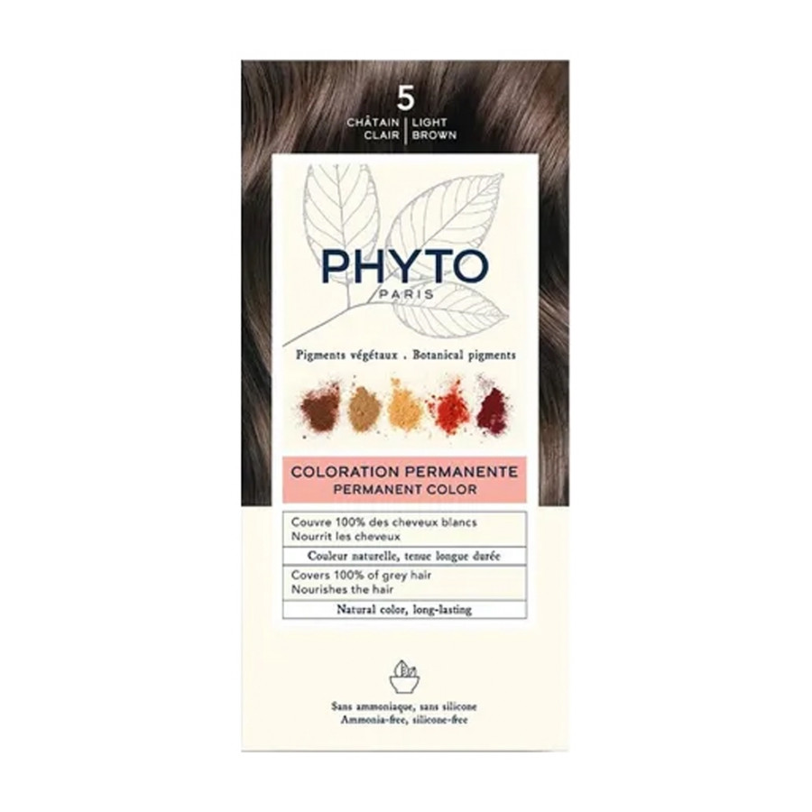 Coloration Permanente Phyto PhytoColor - Coloration : 5 Châtain Clair Coloration Permanente Phyto PhytoColor - Coloration : 5 Châtain Clair