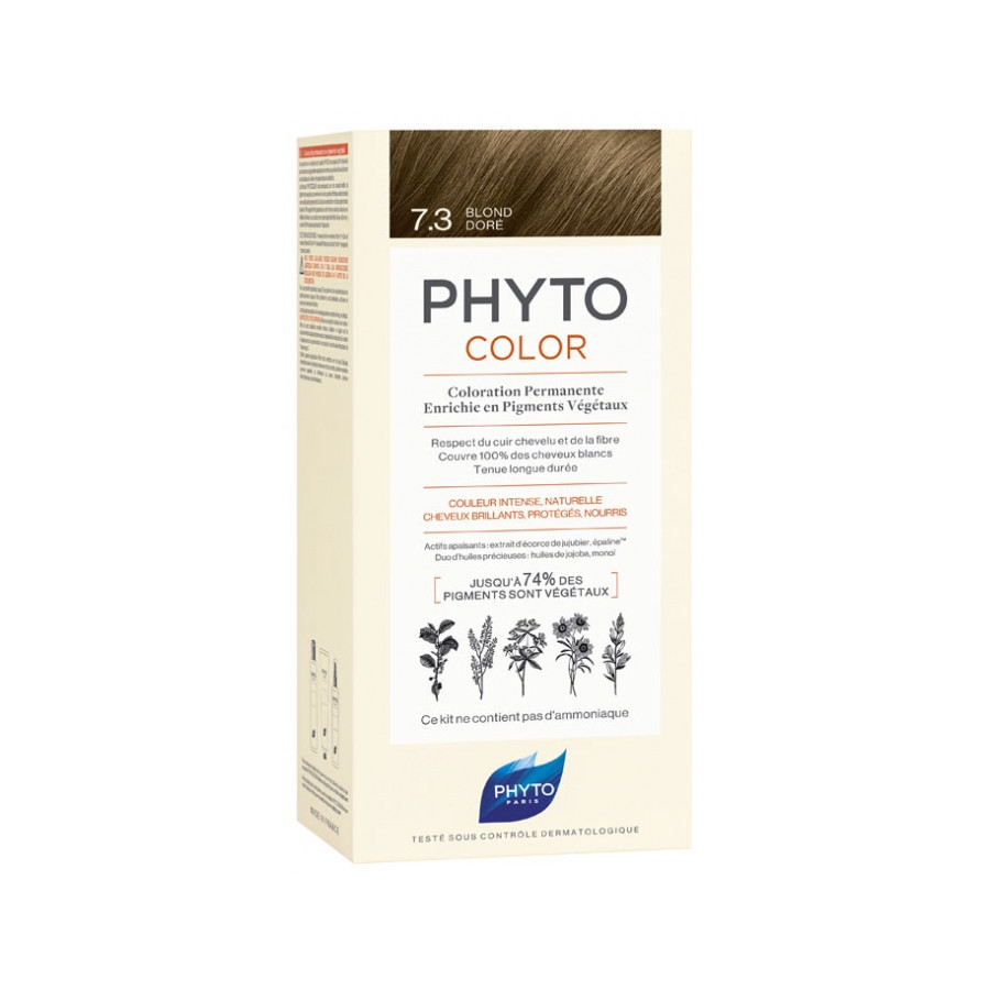 Coloration Permanente Phyto PhytoColor - Coloration : 7.3 Blond Doré Coloration Permanente Phyto PhytoColor - Coloration : 7.3 Blond Doré