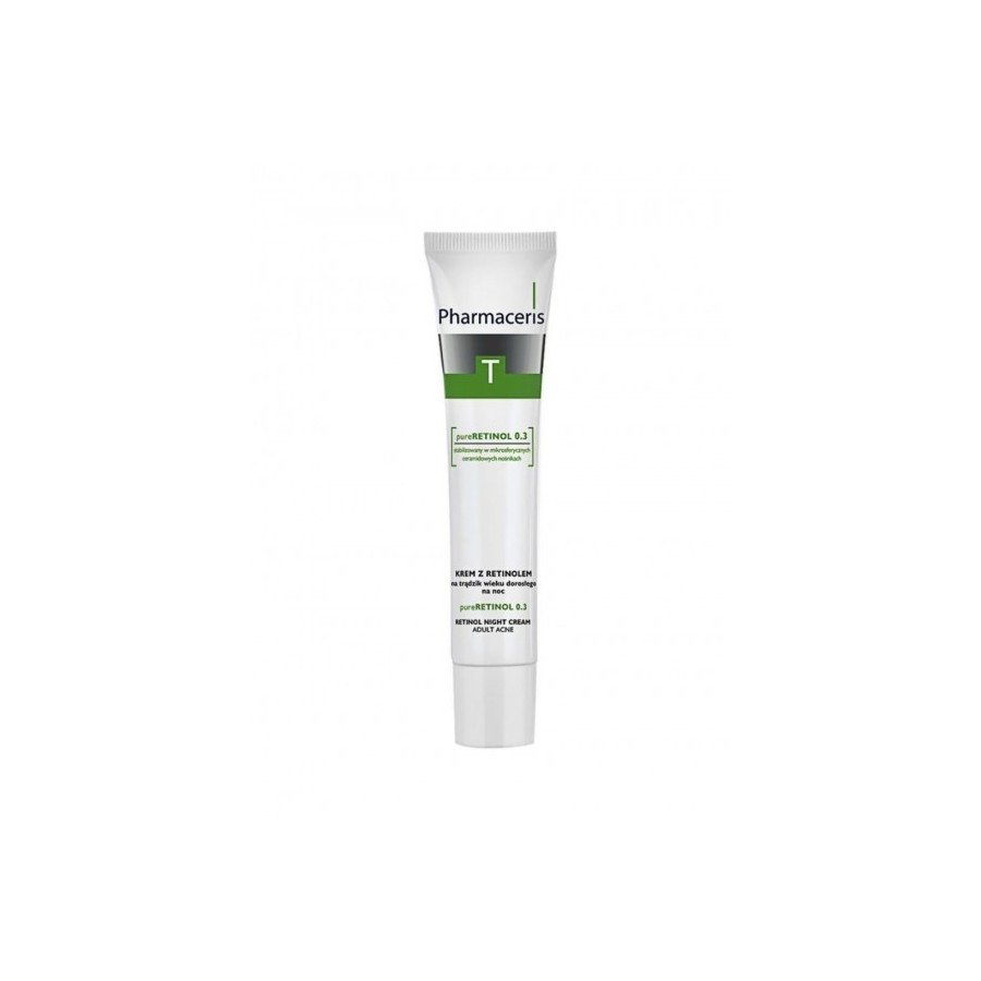 Crème de nuit au rétinol peaux acnéiques - Pharmaceris T - Pure Retinol 0.3 - 40ml