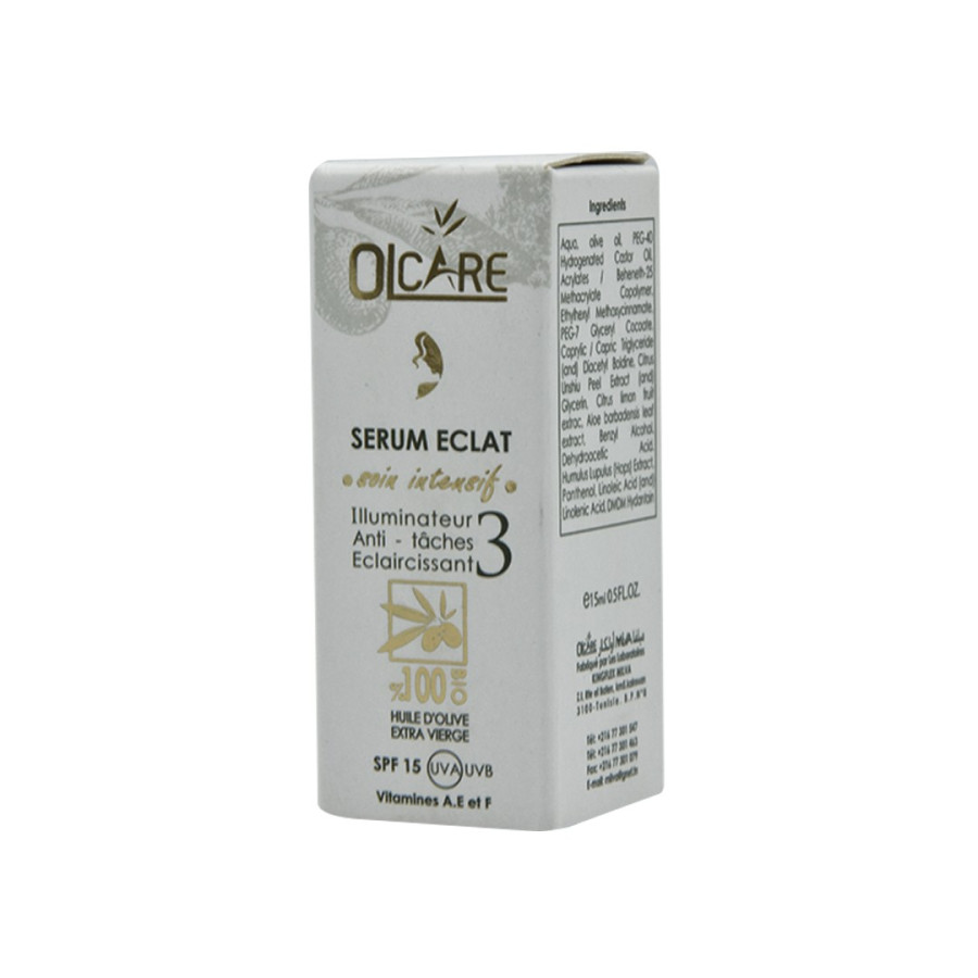 Sérum éclat - soin intensif - olcare - 15ml