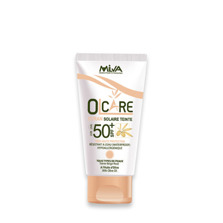 Écran solaire teinté - Olcare - beige rosé - spf50+ - 50ml