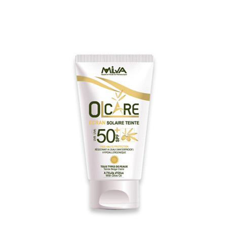 Écran Solaire teinté - Olcare - Beige Claire - spf50+ - 50ml
