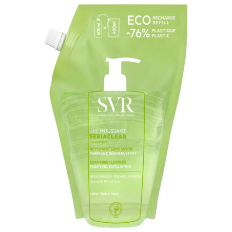 SVR Sebiaclear Gel Moussant Éco-Recharge 400 ml