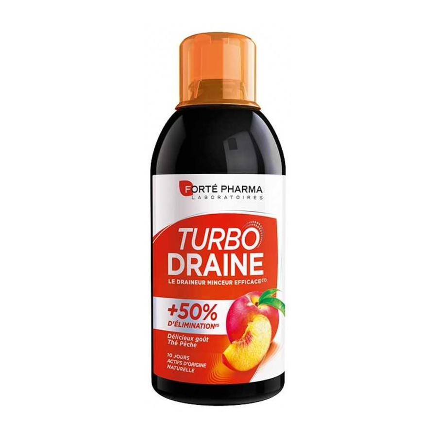 Turbo draine Forté Pharma thé-pêche - 500ml
