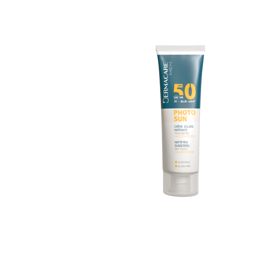 Crème Solaire matifiante - pour homme - Dermacare Photosun Men - spf50+ - 50ml Crème Solaire matifiante - pour homme - Dermacare Photosun Men - spf50+ - 50ml