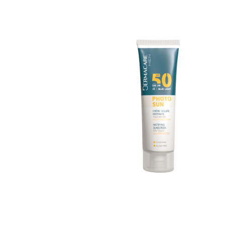 Crème Solaire matifiante - pour homme - Dermacare Photosun Men - spf50+ - 50ml
