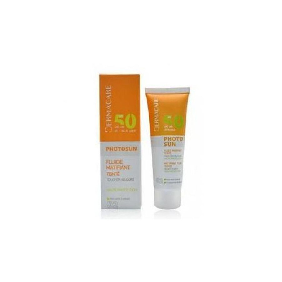 Dermacare Photosun fluide matifiant teinté SPF 50 N 02 50 ml peaux mixte à grasses 50 ml