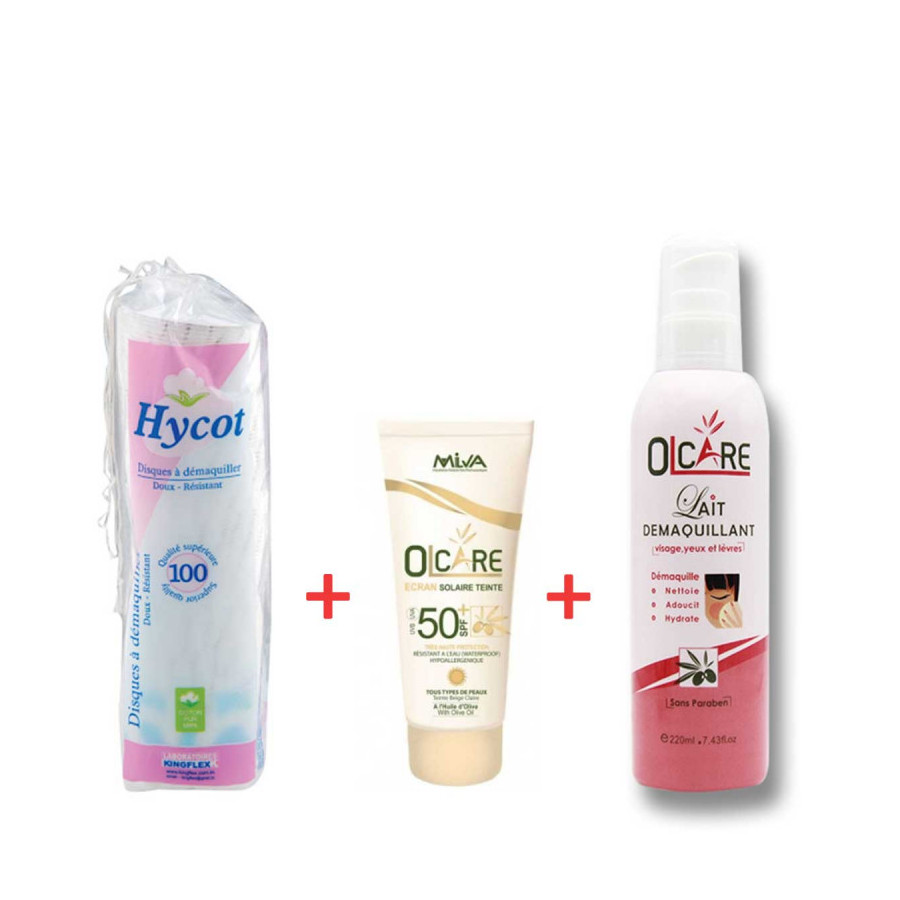 PACK OLCARE EC BEIGE+LAIT DEMAQ+DISQ