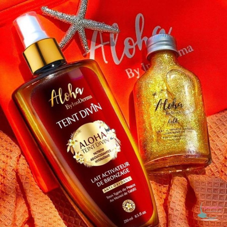 ALOHA SUN GLOW SET GOLD COFFRET