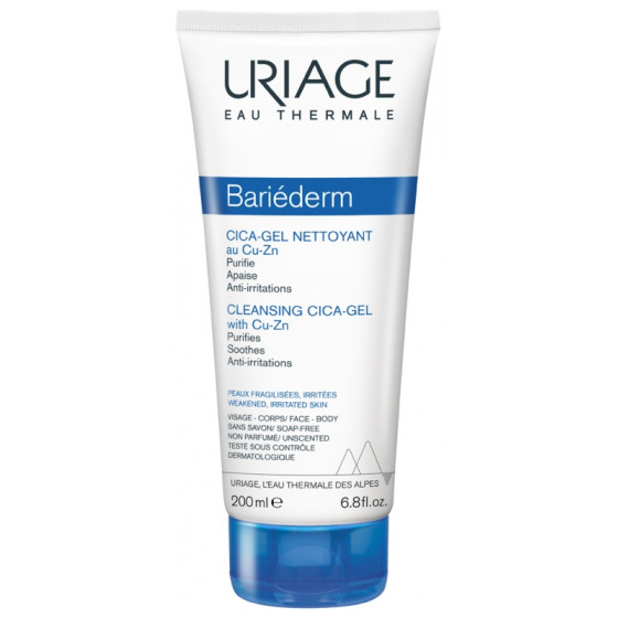 Uriage Bariéderm Cica Gel Nettoyant au Cuivre-Zinc 200 ml