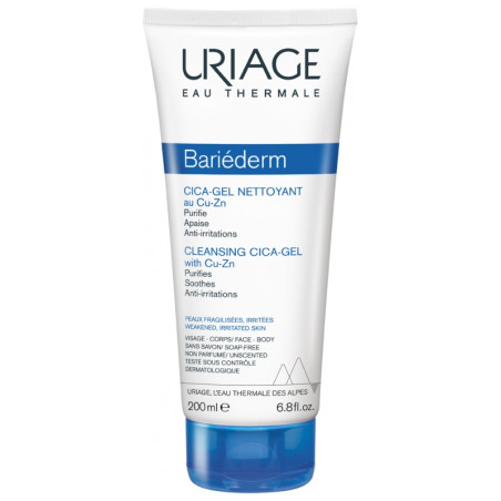 Uriage Bariéderm Cica Gel Nettoyant au Cuivre-Zinc 200 ml