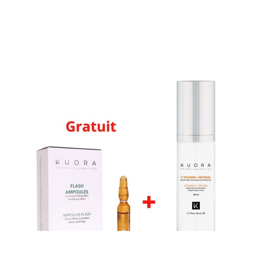 KUORA CREME FLUIDE EFF BOTOX 28DAYS 50ML+AMP GRATUIT