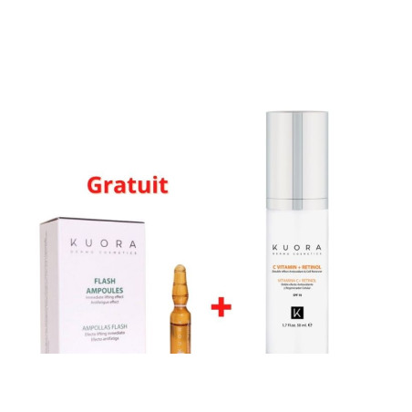 KUORA CREME FLUIDE EFF BOTOX 28DAYS 50ML+AMP GRATUIT