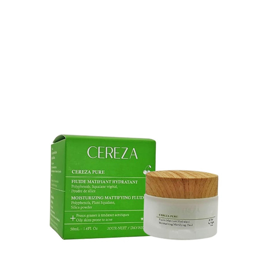 Crème de nuit Fluide matifiant & hydratante - Cereza Pure - 50ml