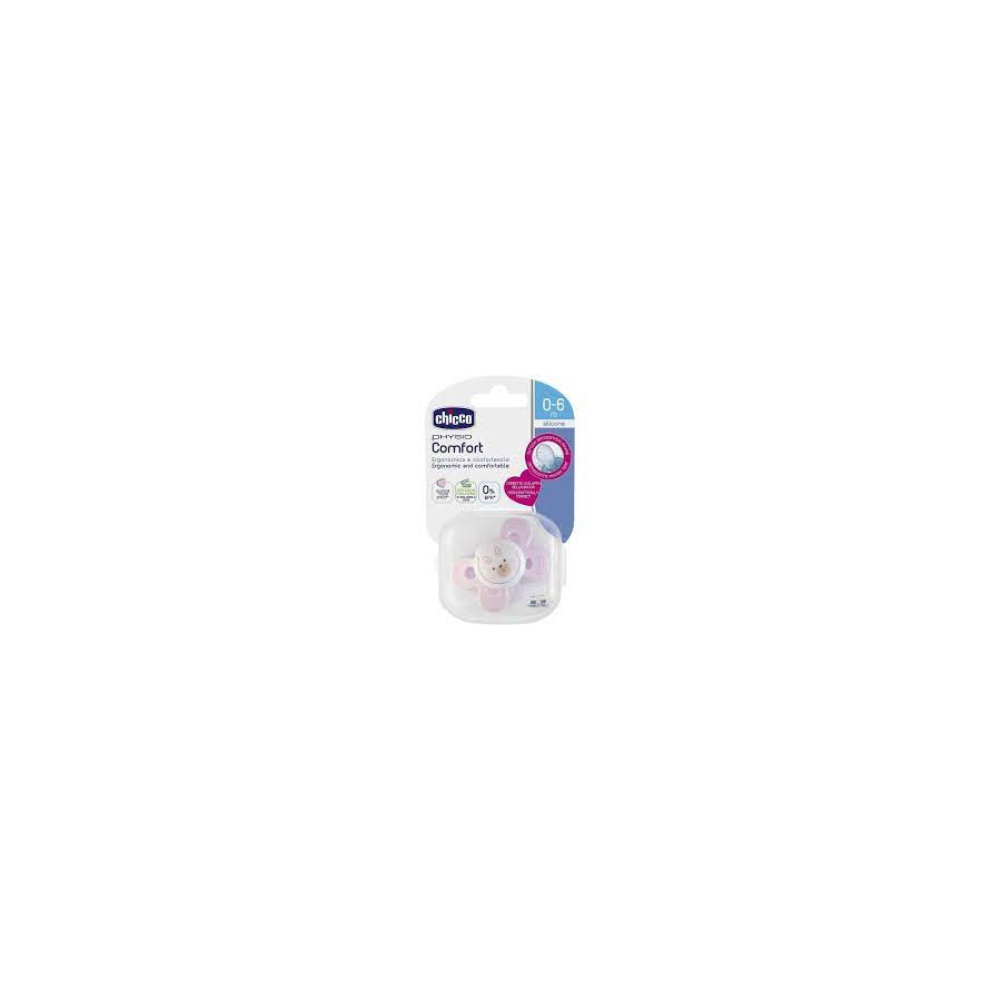 CHICCO SUCETTE CONFORT ROSE 0-6M