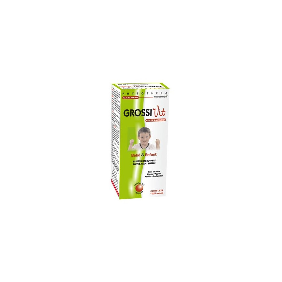PHYTOTHERA GROSSIVIT SUSPENSION SIROP 25