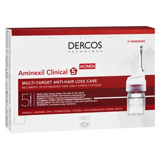 Vichy Dercos Aminexil Clinical 5 Femme 21 Monodoses