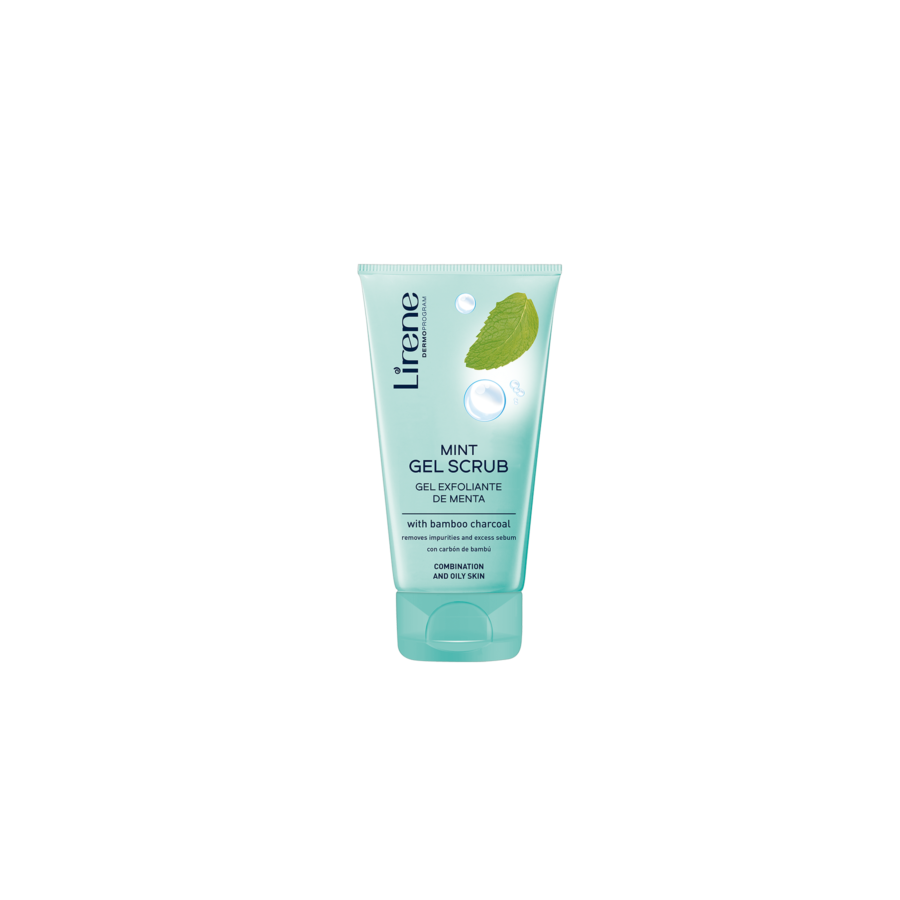 Gel Exfoliant Menthe Au charbon de Bambou Lirene 150ml