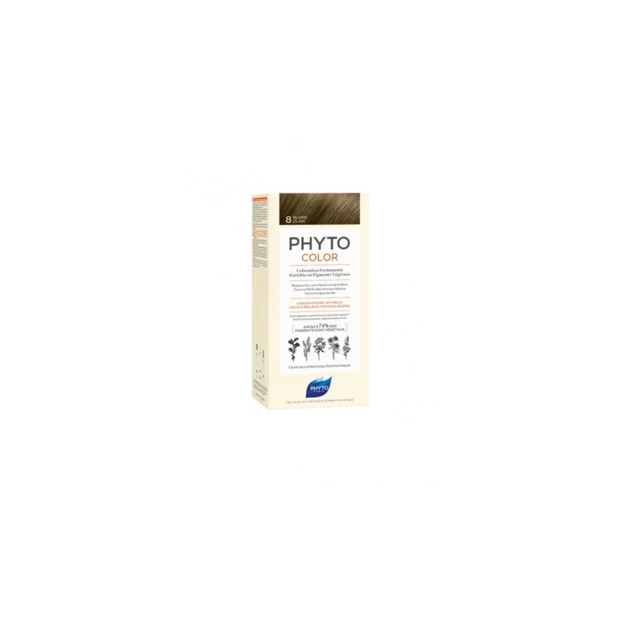 Coloration Permanente Phyto PhytoColor - Coloration : 8 Blond Clair Coloration Permanente Phyto PhytoColor - Coloration : 8 Blond Clair