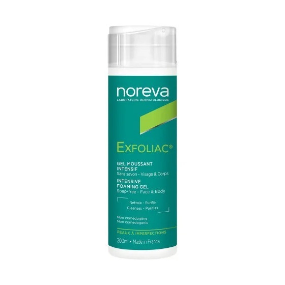 NOREVA EXFOLIAC GEL MOUSSANT INTENSIF 200 ML