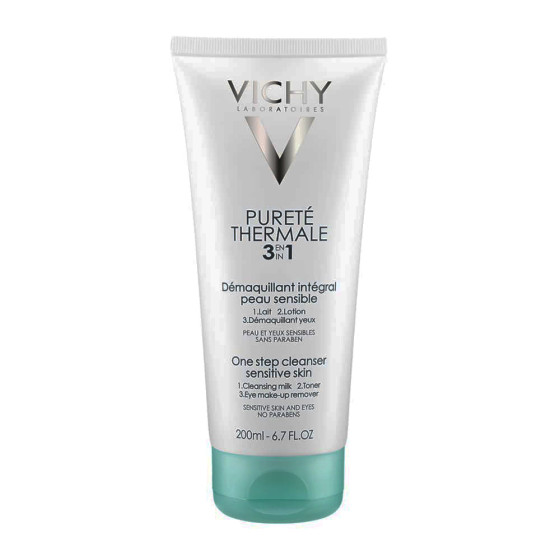 VICHY - DÉMAQUILLANT INTÉGRAL 3 EN 1 PURETÉ THERMALE - PEAU SENSIBLE -200ML
