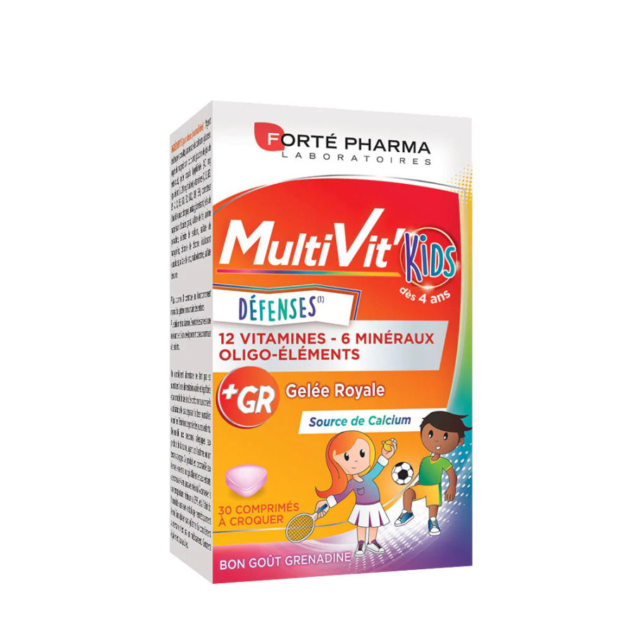Forté Pharma - MULTIVIT'KIDS - 30 comprimés Forté Pharma - MULTIVIT'KIDS - 30 comprimés