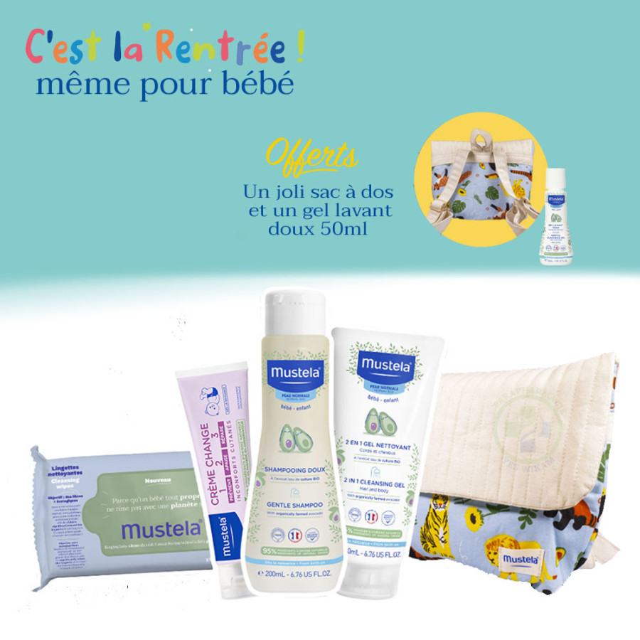 Mustela - Sac à dos rentrée à la crèche Mustela - Sac à dos rentrée à la crèche