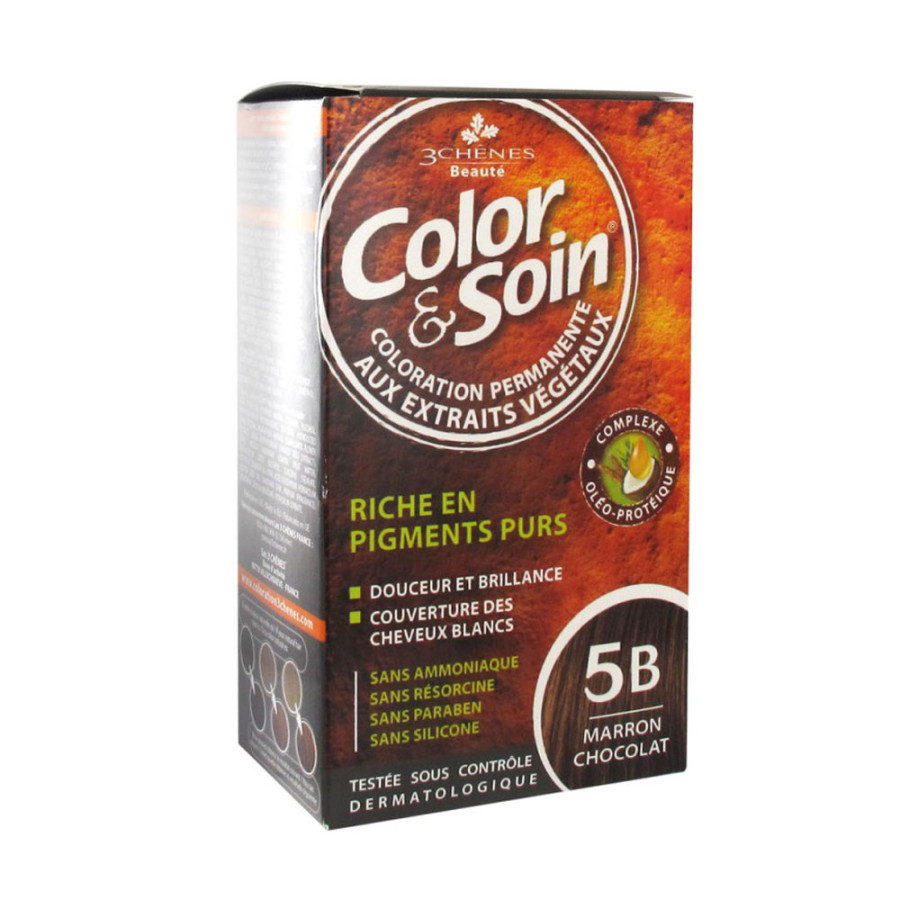 3 CHÊNES - COLOR & SOIN marron chocolat coloration permanente - 5B