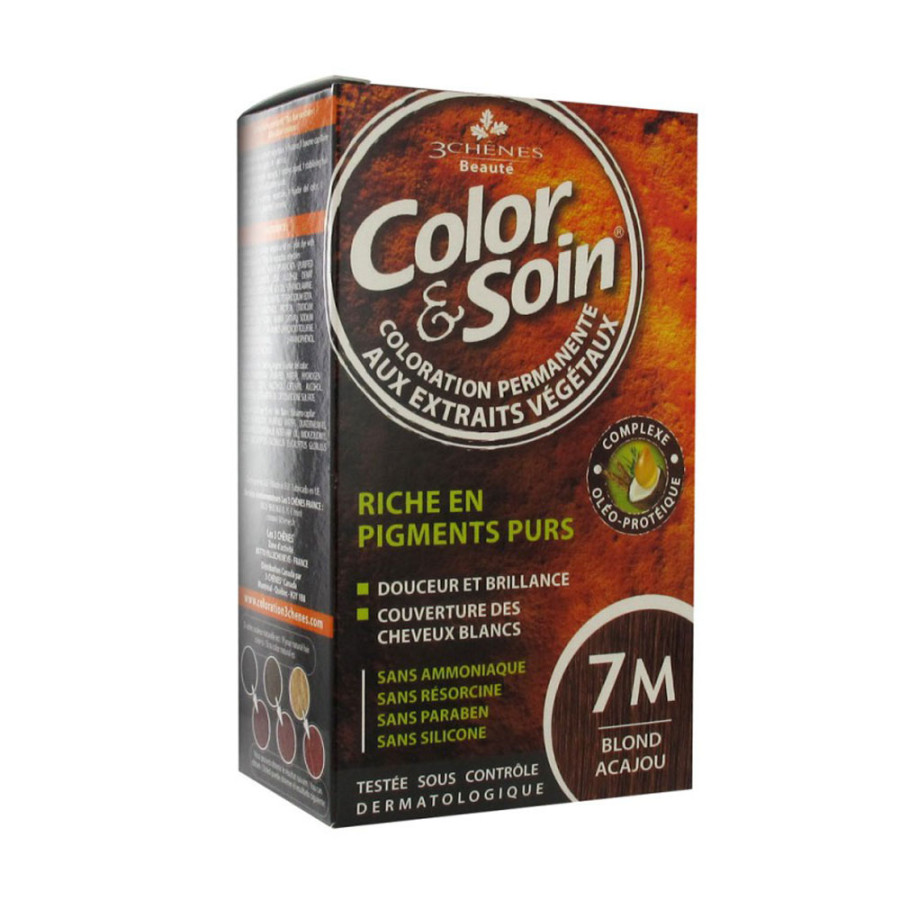 3 CHÊNES - COLOR & SOIN blond acajou coloration permanente - 7M