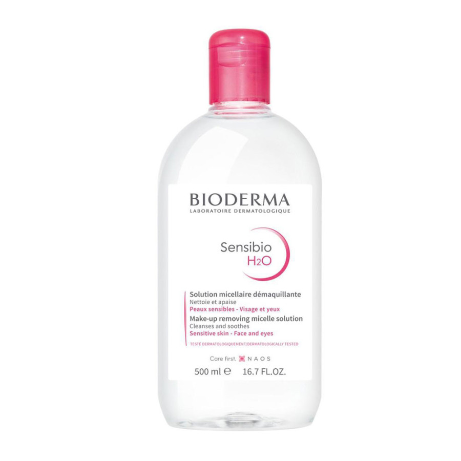 BIODERMA SENSIBIO H2O SOLUTION MICELLAIRE Démaquillante - PEAUX SENSIBLES - 500ML 500ML