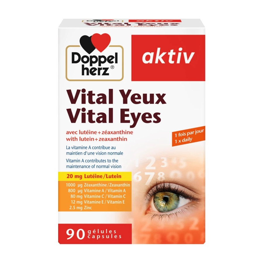 Doppelherz Aktiv Vital Yeux Avec lutéine + zéaxanthine