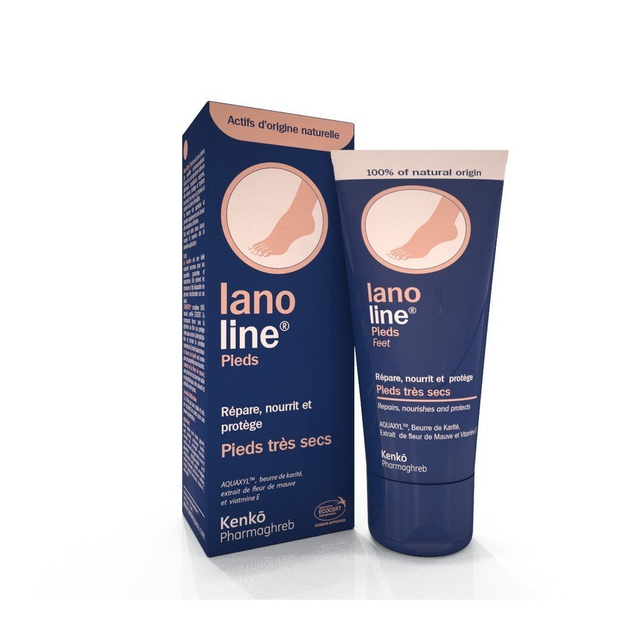 Crème Réparatrice et Nourrissante des pieds - Kenko Lano Line - 75ml